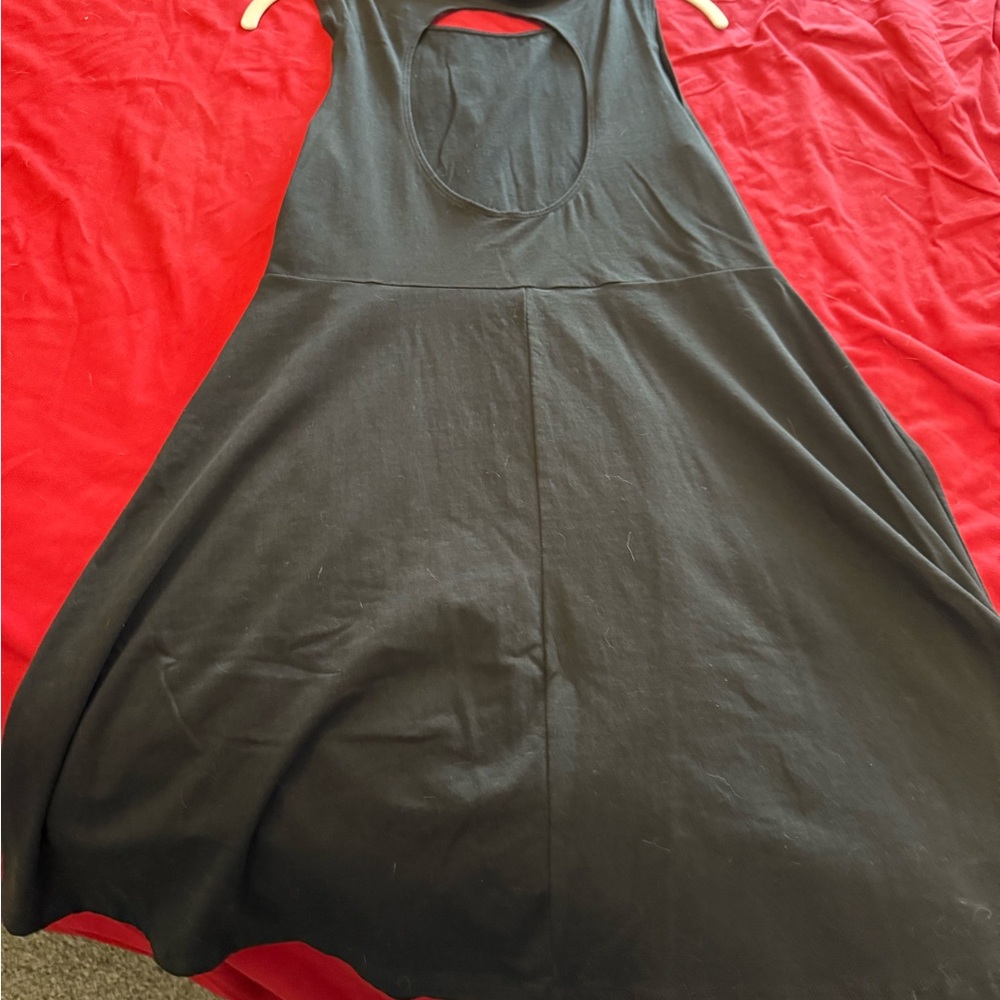 PINK Victoria's Secret Black Backless Dress